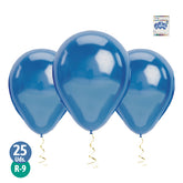 GLOBO #9 CROMADO AZUL X25